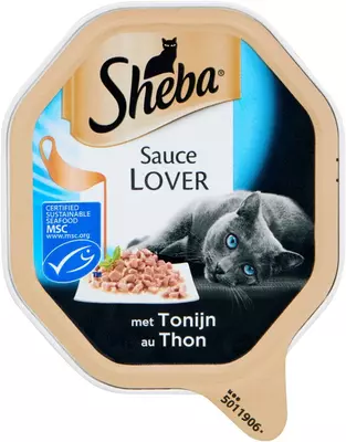 SHEBA Kattenvoer met tonijn 85 g Kuipje

