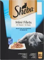 SHEBA mini filet kattenvoer vis selectie 12*85g multipack kopen?