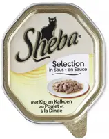 Sheba Mini Filets in saus kip & kalkoen 85g kopen?