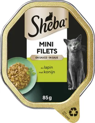 Sheba Mini Filets in Saus met Konijn – 85 g - afbeelding 1