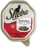 SHEBA Mini filets Kattenvoer met rundvlees en kalkoen in saus 85G Kuipje
 kopen?