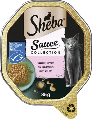 Sheba Sauce Lover zalm in saus 85g