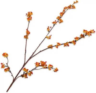 Silk-ka kunsttak bessen 109cm oranje - afbeelding 1