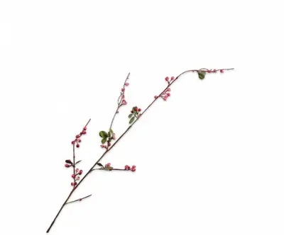 Silk-ka kunsttak bessen 124cm roze, rood - afbeelding 1