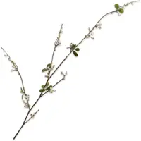 Silk-ka kunsttak bessen 124cm wit - afbeelding 1
