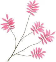 Silk-ka kunsttak blad 103cm roze - afbeelding 1