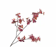 Silk-ka kunsttak blad 111cm bordeaux - afbeelding 1