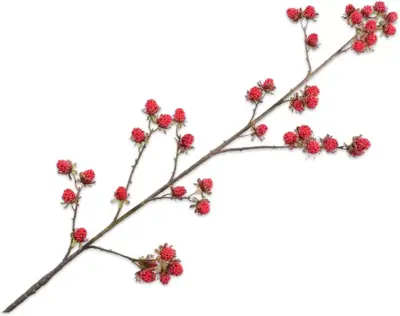 Silk-ka kunsttak braam 113cm rood - afbeelding 1