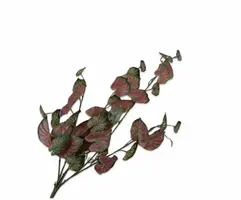 Silk-ka kunsttak caladium 82cm groen, roze - afbeelding 1