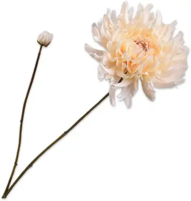 Silk-ka kunsttak chrysant 101cm crème - afbeelding 1