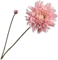 Silk-ka kunsttak chrysant 101cm roze - afbeelding 1