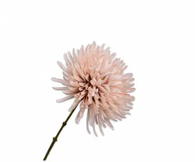 Silk-ka kunsttak chrysant 62cm bruin - afbeelding 1