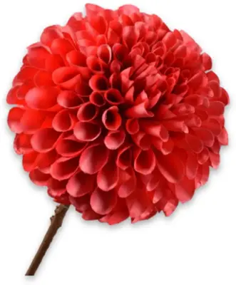 Silk-ka kunsttak dahlia 64cm rood - afbeelding 1