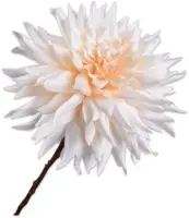 Silk-ka kunsttak dahlia 65cm crème - afbeelding 1