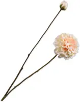 Silk-ka kunsttak dahlia 86cm crème - afbeelding 1