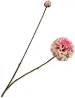Silk-ka kunsttak dahlia 86cm roze - afbeelding 1