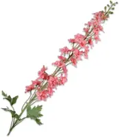 Silk-ka kunsttak delphinium 127cm roze - afbeelding 1