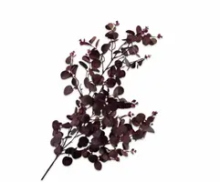 Silk-ka kunsttak eucalyptus 104cm bordeaux - afbeelding 1