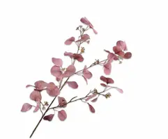 Silk-ka kunsttak eucalyptus 114cm paars - afbeelding 1