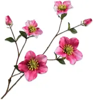 Silk-ka kunsttak helleborus 93cm roze - afbeelding 1