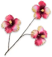Silk-ka kunsttak hibiscus 124cm beauty - afbeelding 1