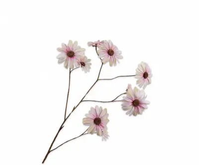 Silk-ka kunsttak margriet 102cm groen, mauve - afbeelding 1