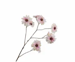 Silk-ka kunsttak margriet 102cm groen, mauve - afbeelding 1