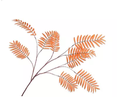 Silk-ka kunsttak palm 122cm oranje - afbeelding 1