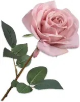 Silk-ka kunsttak roos 68cm mauve - afbeelding 1