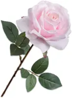 Silk-ka kunsttak roos 68cm roze - afbeelding 1