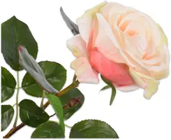 Silk-ka kunsttak roos 68cm wit, roze - afbeelding 1