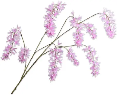 Silk-ka kunsttak wisteria 133cm roze - afbeelding 1