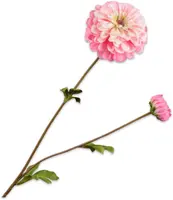 Silk-ka kunsttak zinnia 63cm roze - afbeelding 1