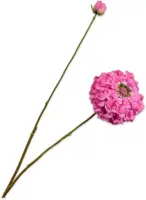 Silk-ka kunsttak zinnia 85cm lavendel - afbeelding 1