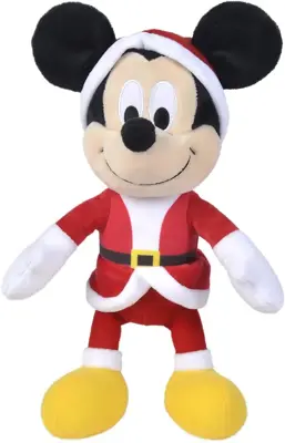 Simba Toys knuffel disney mickey mouse kerst 25cm - afbeelding 3