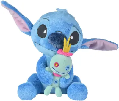 Simba Toys knuffel disney stitch met scrump 25cm - afbeelding 3