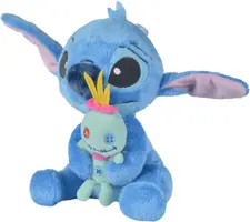 Simba Toys knuffel disney stitch met scrump 25cm - afbeelding 2