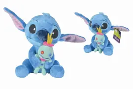 Simba Toys knuffel disney stitch met scrump 35cm - afbeelding 1