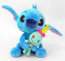 Simba Toys knuffel disney stitch met scrump 35cm - afbeelding 2
