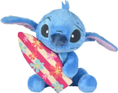 Simba Toys knuffel disney stitch met surfplank 25cm - afbeelding 3