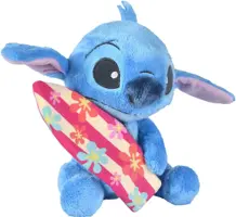 Simba Toys knuffel disney stitch met surfplank 25cm - afbeelding 2