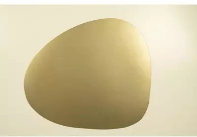Skinnatur lederen placemat 40x46cm gold 