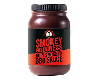 Smokey Goodness Holy smoke hot bbq saus 500 ml