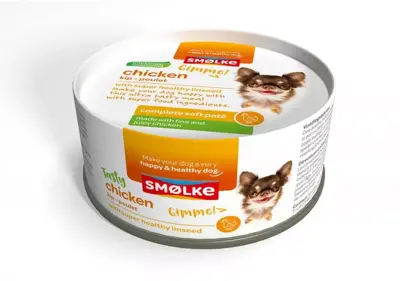 Smolke hondenvoer Soft Pate kip 125g