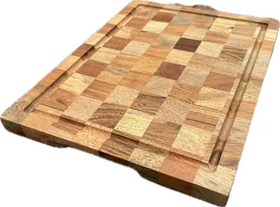 Snijplank timo acacia/mangohout 40x30xh2,5cm - afbeelding 2