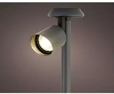 Solar Tuinspies RVS 25,5 cm – Warm Wit LED – Lumineo - afbeelding 2