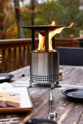 Solo stove mesa xl warmte deflector uit rvs ø 26.9cm - afbeelding 4