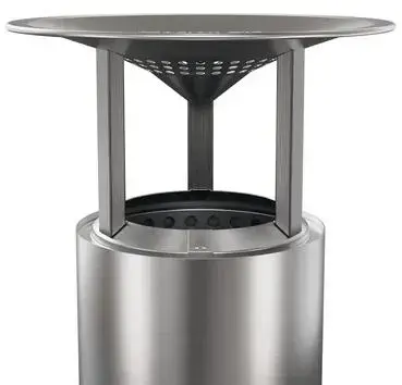 Solo stove mesa xl warmte deflector uit rvs ø 26.9cm - afbeelding 1