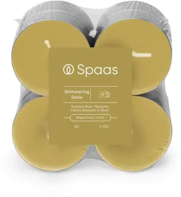 Spaas geurtheelicht maxi shimmering smile 8 stuks