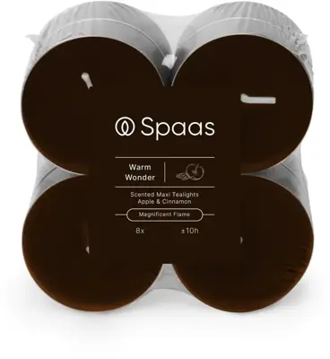 Spaas geurtheelicht maxi warm wonder 8 stuks